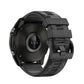 Black T8 Pro smartwatch shown from the back, with sensor and adjustable silicone strap
