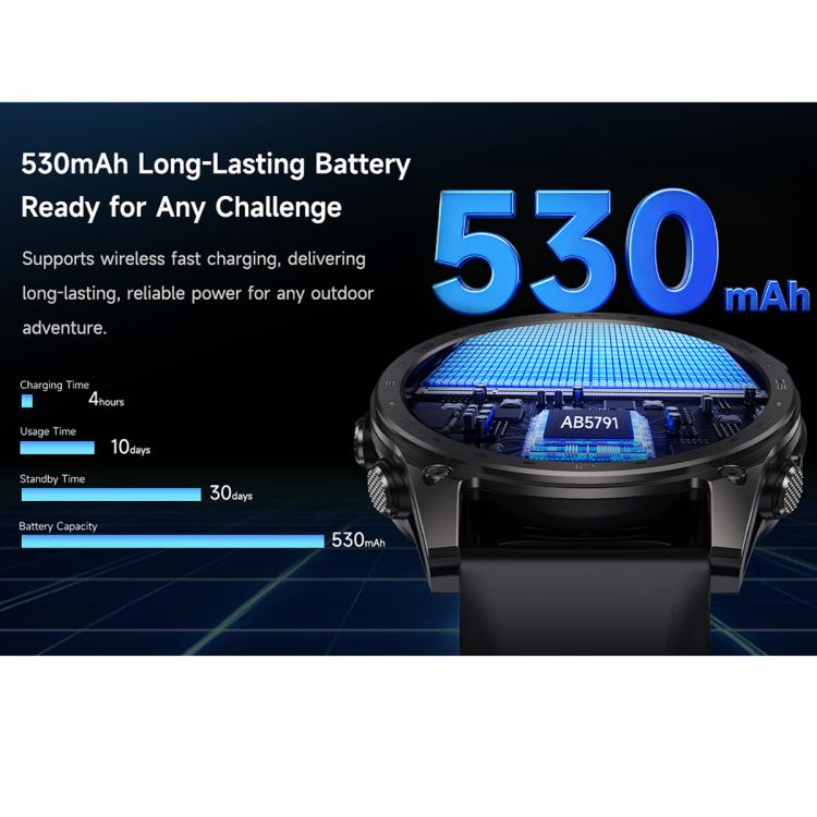 T8 Pro sport smartwatch with black strap and exposed battery graphic