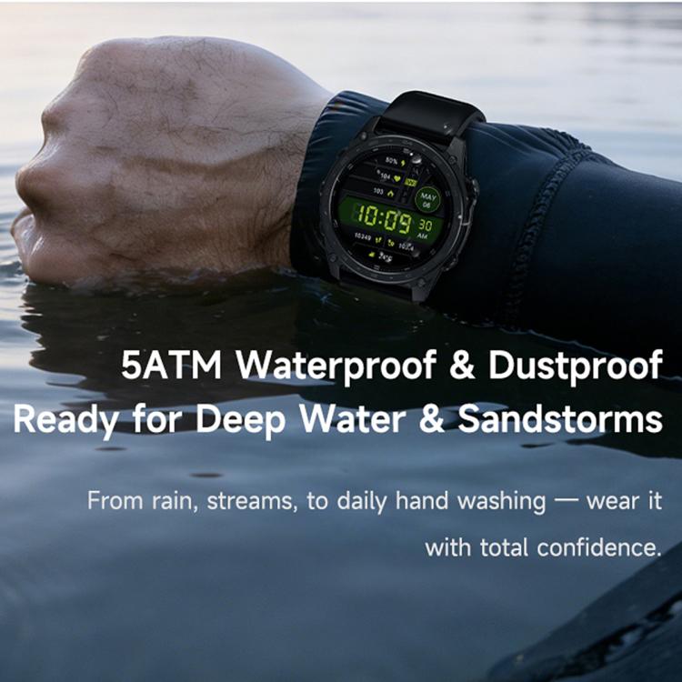 T8 Pro sport smartwatch with dark blue strap and digital watch face