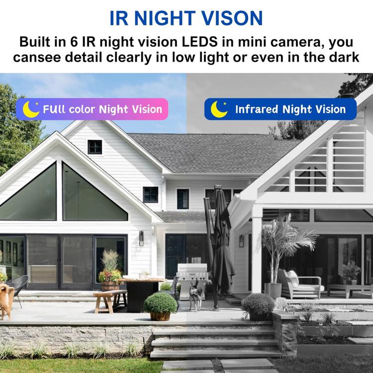 Home exterior for IR night vision demonstration