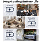 Black indoor WiFi camera battery life feature overview