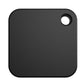 Black square GPS Bluetooth tracker back with top hole and smooth surface.