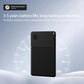 Black thin smart card GPS Bluetooth tracker displayed upright with slim protective design.