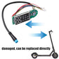 Electric scooter display instrument circuit board with LCD screen and cable connector