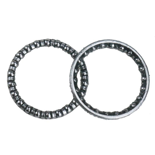 Front wheel bearing cup assembly, steel bearing ring