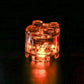 2x2 round LED building block light with yellow continuous glow