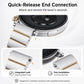 One-Bead Butterfly Clasp Sliding Quick Release Stainless Steel Watch Band, 18mm