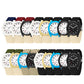 Assorted luminous waterproof watches with white dials and nylon straps, multiple colors