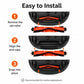 Main roller brush replacement showing end caps and snap-in install steps