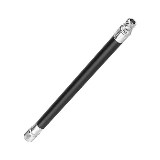 Black inflation extension cable with metal valve connectors