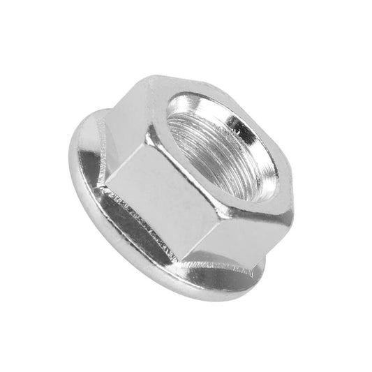 Shiny silver hex nut with inner threads for scooter motor screw