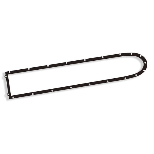 Waterproof mounting ring for electric scooter base plate, black frame with bolt holes