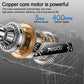 Cordless electric screwdriver cutaway showing copper-core motor and gear mechanism