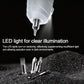 Cordless electric screwdriver with front LED light illuminating the bit
