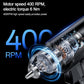 Cordless electric screwdriver drill with visible internal motor mechanism and spinning effect