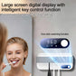 White UV sterilizer dryer holder with digital display and blue indicator light on the wall