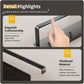Kitchen paper towel holder with thick top bar and smooth polished edges