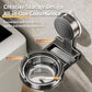 All-in-one wall suction ashtray with removable ash bowl and built-in storage area