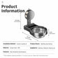 Wall-mounted suction cup ashtray with round base and hinged ash bowl holder