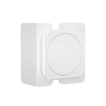 Baby cabinet safety lock, white snap-on cover with circular rotating lock button