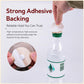 Round fabric snap fasteners with adhesive backing, white snap centers