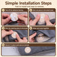 Duvet cover anti-running fixing buckles, beige snap-button adhesive circles on fabric