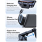 Car phone holder with silicone protective pad, reserved charging port, and extendable arm
