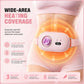 Pink warming belt with wide-area heating coverage and side straps