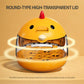 Yellow dome mini incubator with transparent lid and perforated egg tray