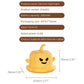 Pumpkin ghost silicone night light, yellow glowing base with smiling face