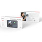 Fingerprint attendance machine on packaging with TFT display and keypad visible