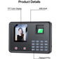 Fingerprint attendance machine with TFT screen, keypad, and fingerprint sensor window