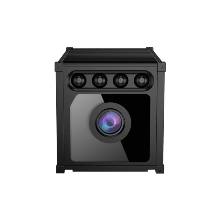 Black mini wireless HD camera front panel with quad LEDs and lens window