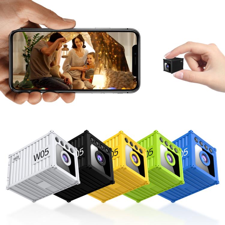 Mini wireless HD cameras in multiple colors with lens and quad LED array