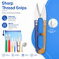DIY seam ripper kit with thread snips featuring stainless-steel blades and colored handle