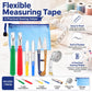 DIY seam ripper kit with flexible measuring tape, thread snips, and colored seam rippers