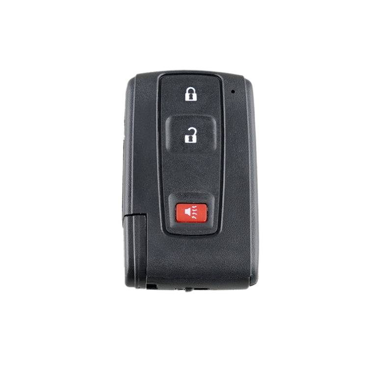 Black 3-button car key fob remote shell with lock, unlock, and trunk icons