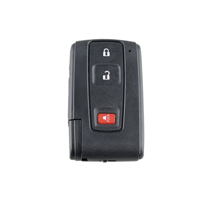 Black 3-button car key fob remote shell with lock, unlock, and trunk icons