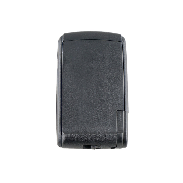 Black car key fob remote shell back cover with side seam and cutouts