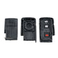 Car key fob remote shell interior pieces, showing button module and housing parts