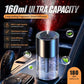 Car aroma diffuser with clear bottom reservoir and ambient starry light effect