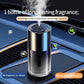 Car aroma diffuser on dashboard air vent area with cup-style stainless body