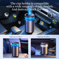 Car air freshener diffuser in cup holder with blue light ring