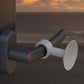 Silicone suction door handle protector with white anti-collision pad on handle