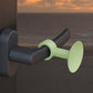 Silicone suction door handle protector with green anti-collision pad on handle
