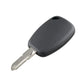 Black car remote key fob with metal key blade, side view