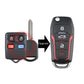 Black folding key fob and spare key shown side-by-side