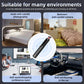 Black handheld hidden camera detector with red indicator light and control keypad