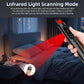 Handheld infrared camera detector scanner in black with red LED indicator and keypad
