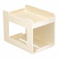 Milky white wall mounted magnetic tissue holder with rectangular openings